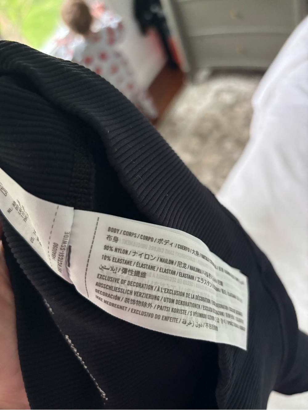 Abercrombie & Fitch Black Ribbed High-Waist Bike Shorts - Picture 4 of 4